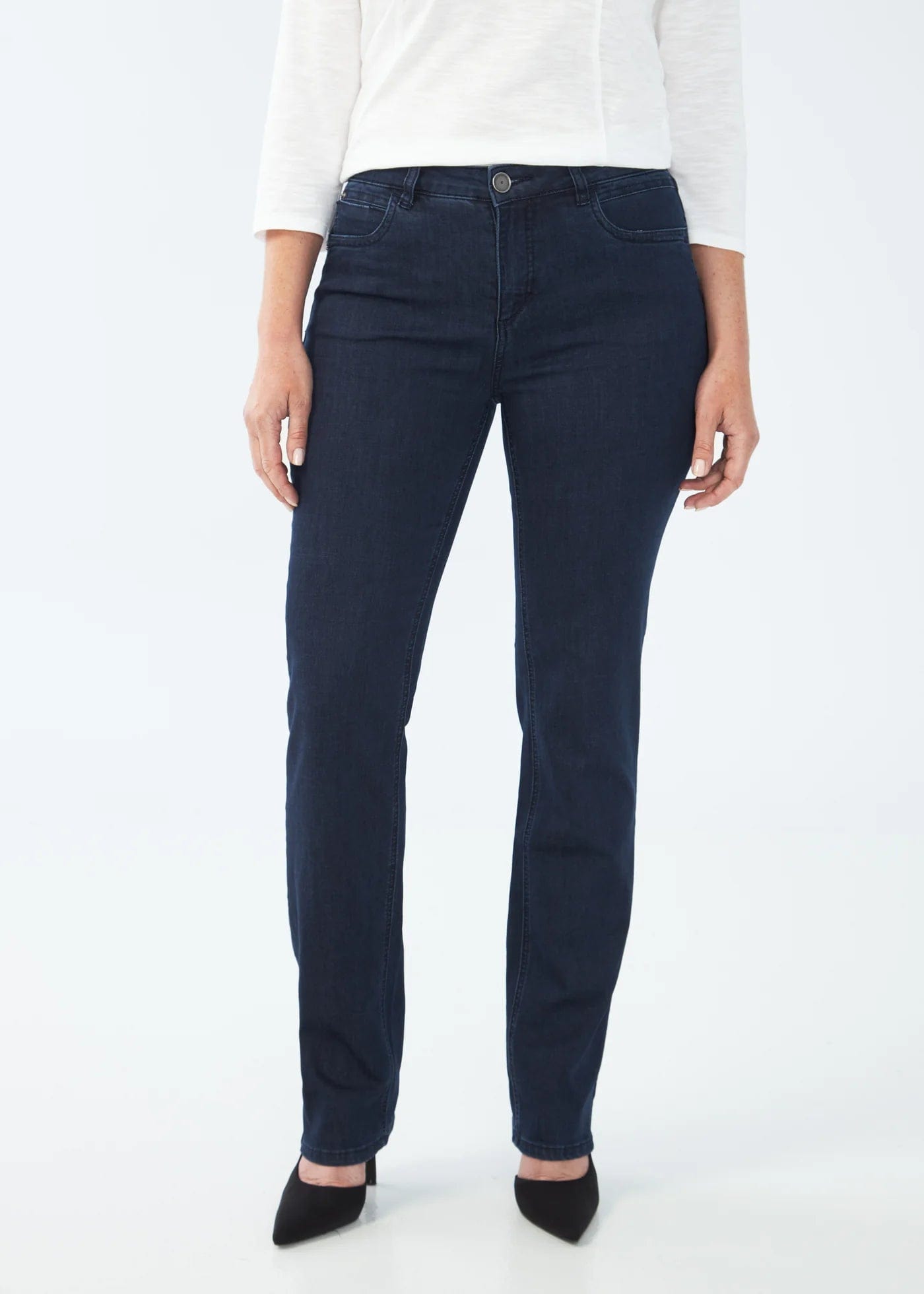 Affordable Women’s Clothing Online FDJ Petite Olivia Straight Leg Jeans - 4371250