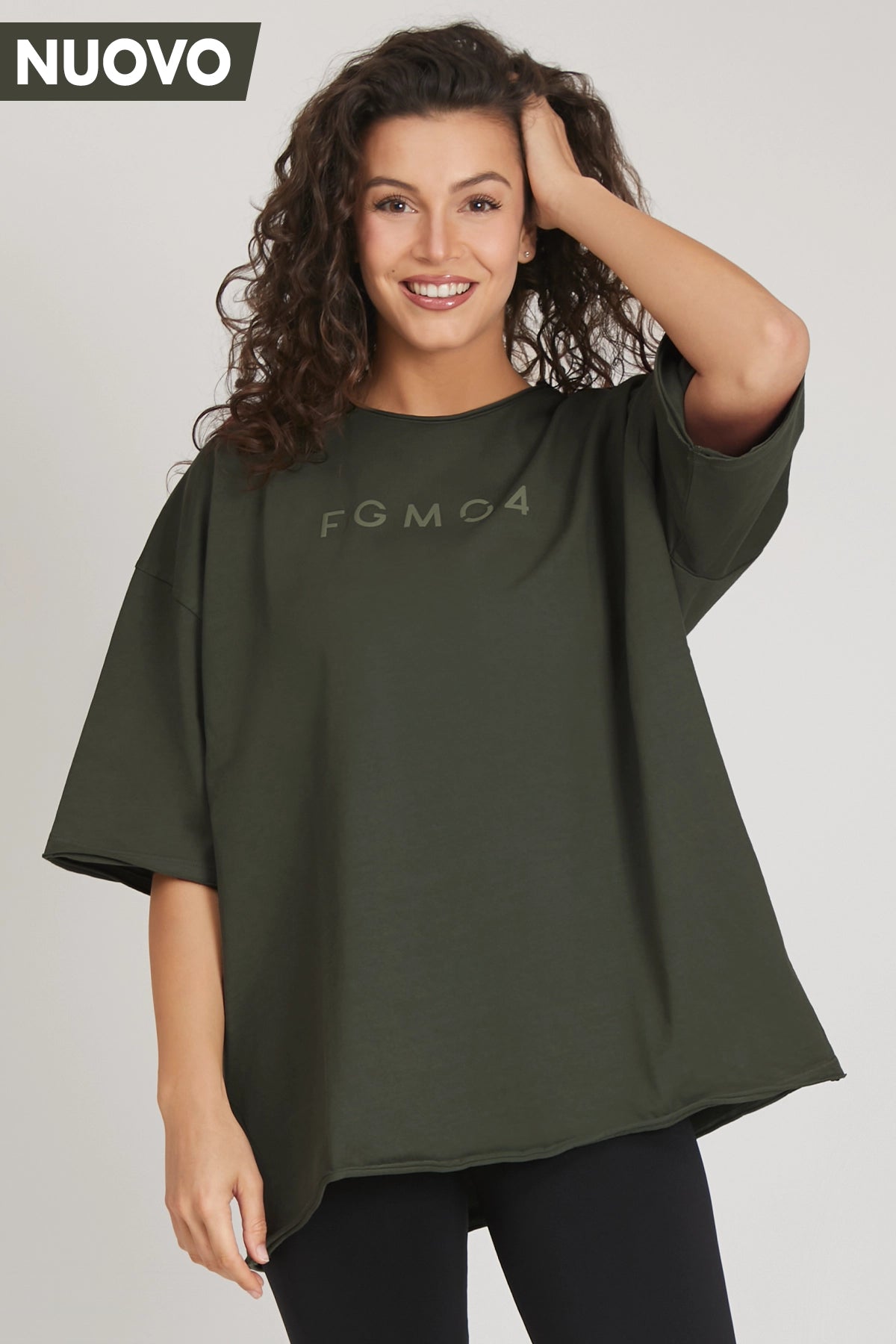 Women's Clothing Boutique Maglia WorkOut Extra Large Verde Militare