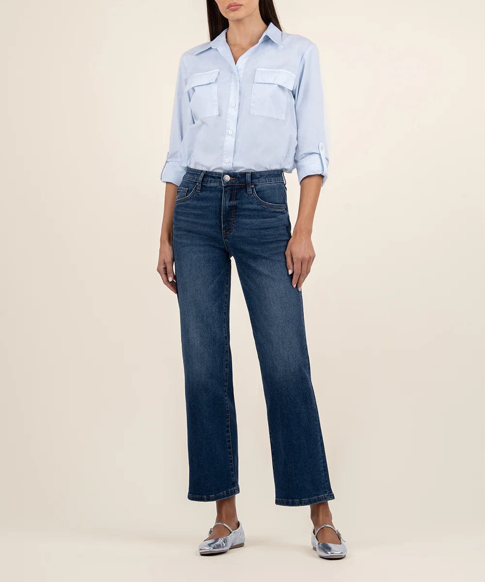 New Arrival Discount KUT FROM THE KLOTH Charlotte High Rise Wide Leg -KG1492MA4L-RSVDD