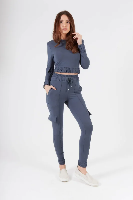 Trend Alert Storm Label Blue Indus Loungewear