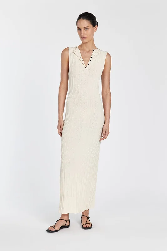 Clothing Sale SYLVIA CREAM SLEEVELESS MAXI DRESS