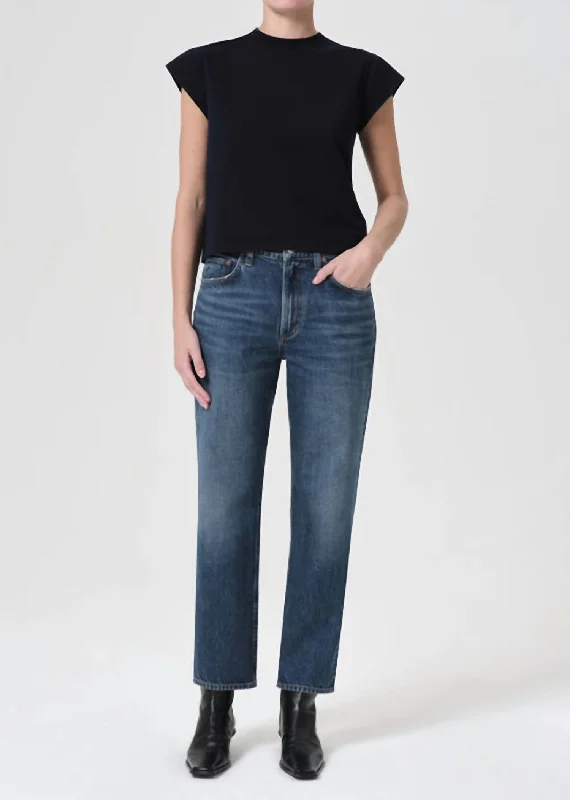 Premium Fabrics Valen Straight Leg Jean In Essense