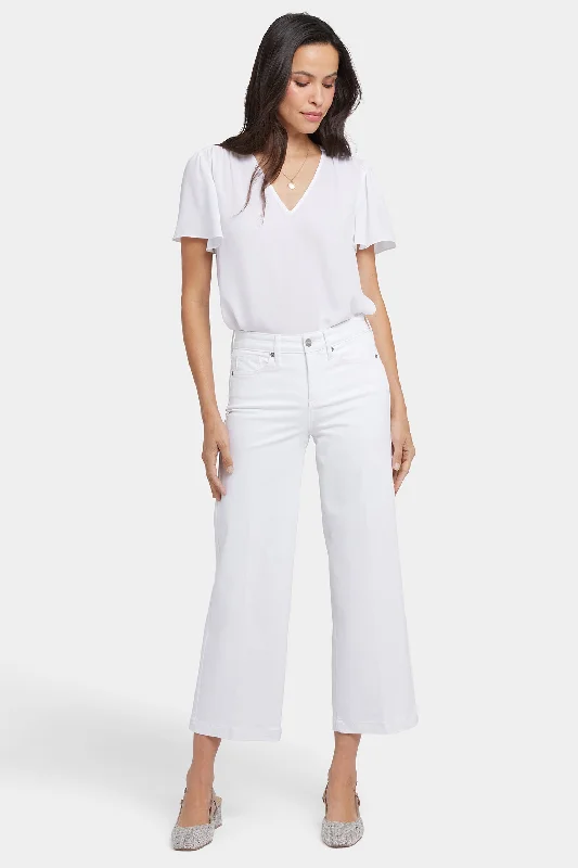 Fashion Sale Teresa Wide Leg Ankle Jeans - Optic White