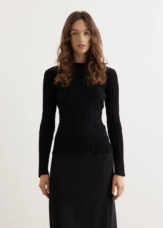 Boutique Dress Online Elsa Rib Long Sleeve Top