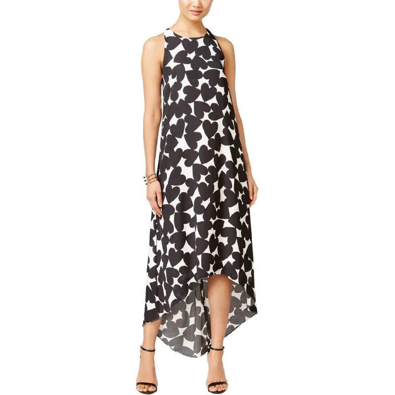 Trendy Outfits For Girls CeCe Womens Heart A-line High-Low Maxi Dress, Black, 0