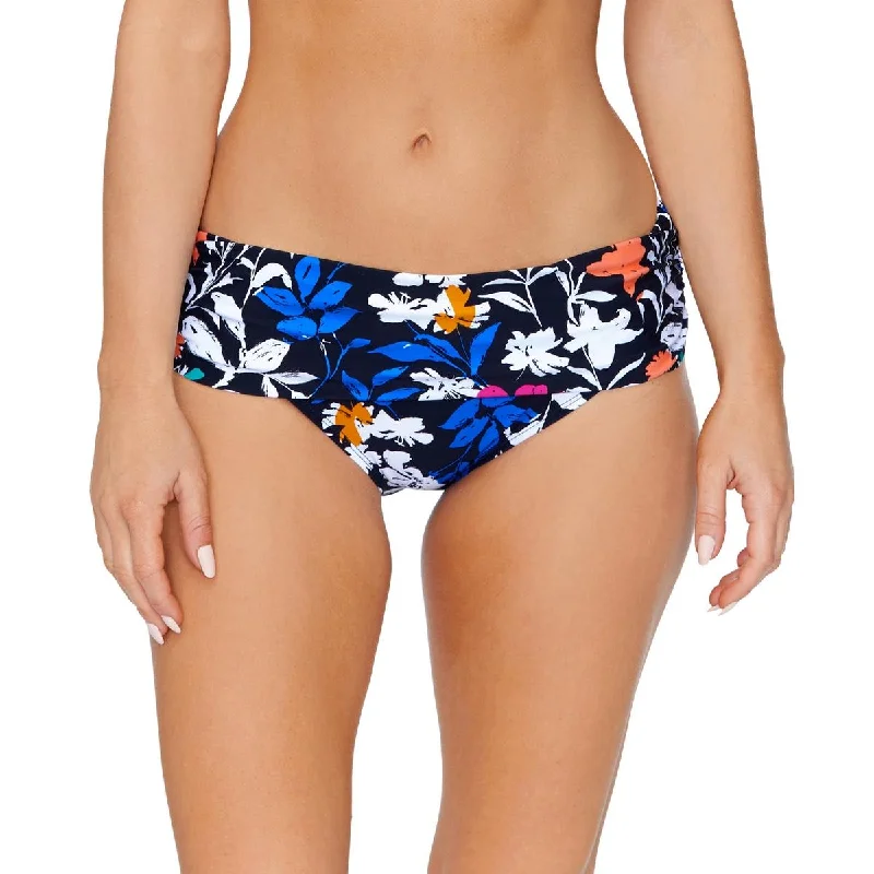 Quick Grab Deals Womens Floral Print Fold-Over Swim Bottom Separates