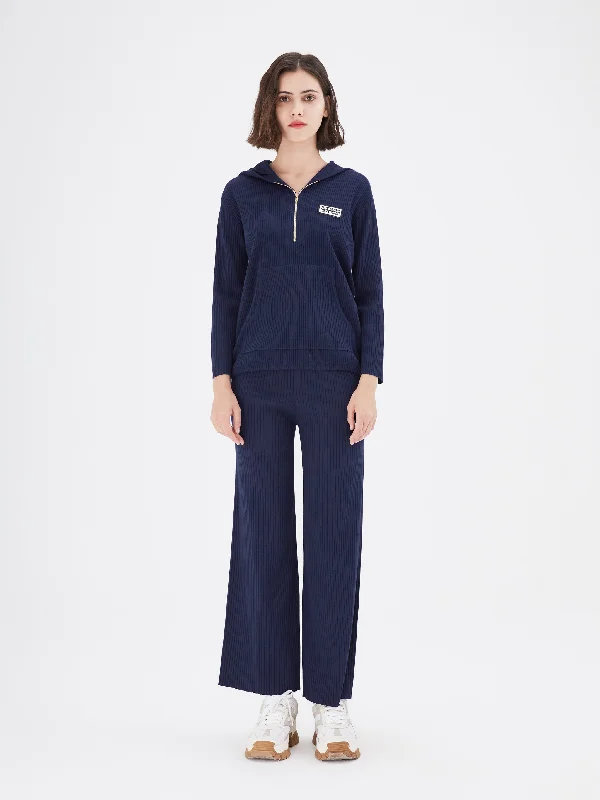 Limited Time Offers Indigo Graphic Straight Leg Track Pants-Sample