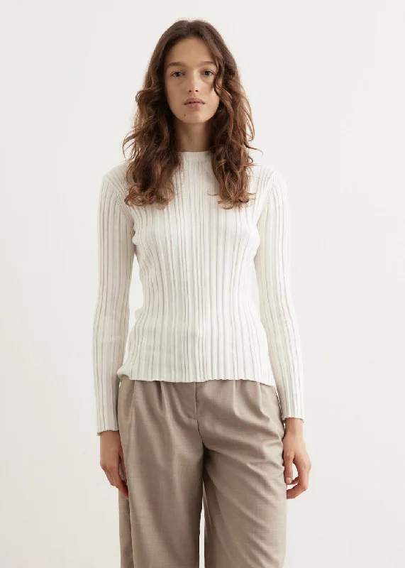 Online Boutique Clothing Elsa Rib Long Sleeve Top