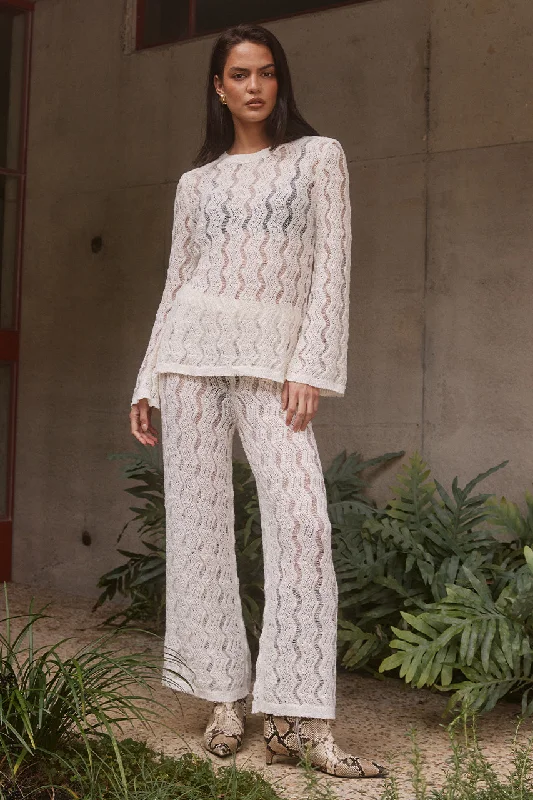 Premium Fabrics SAMARA PANT - CREAM