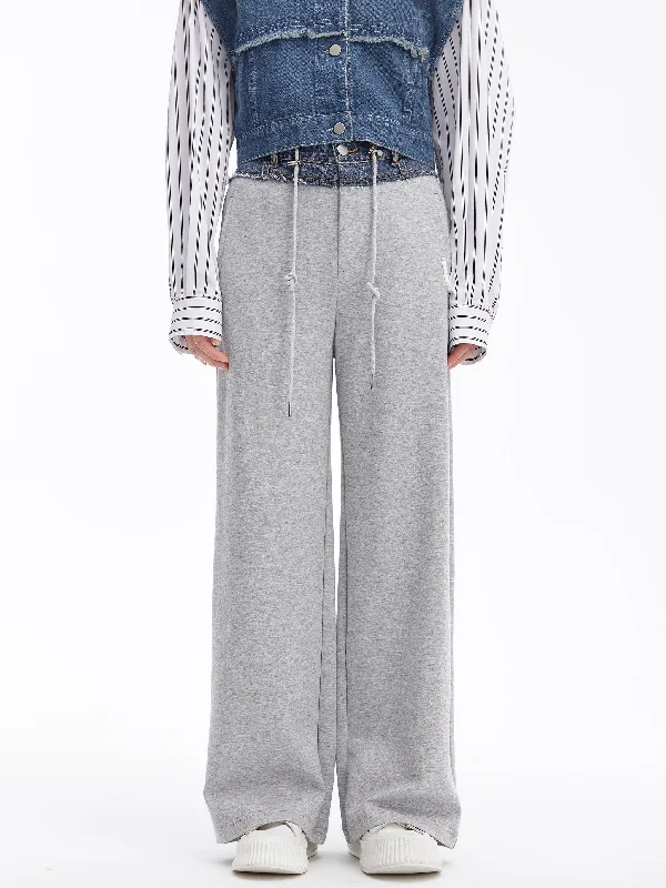 Unbeatable Prices Patchwork Sweatshirt Pants