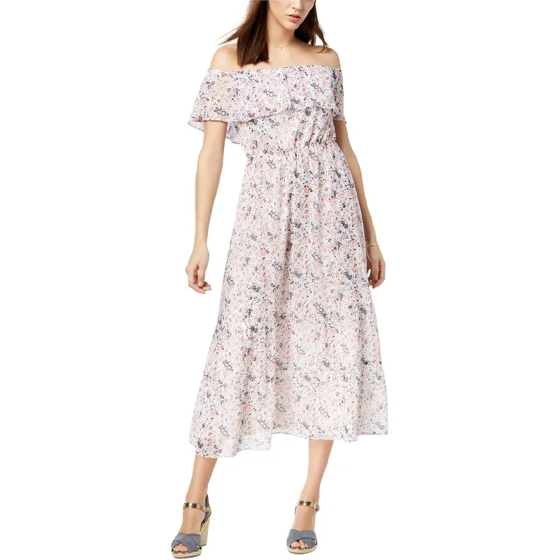 Limited Time Offer maison Jules Womens Off-The-Shoulder Maxi Dress, White, XX-Large