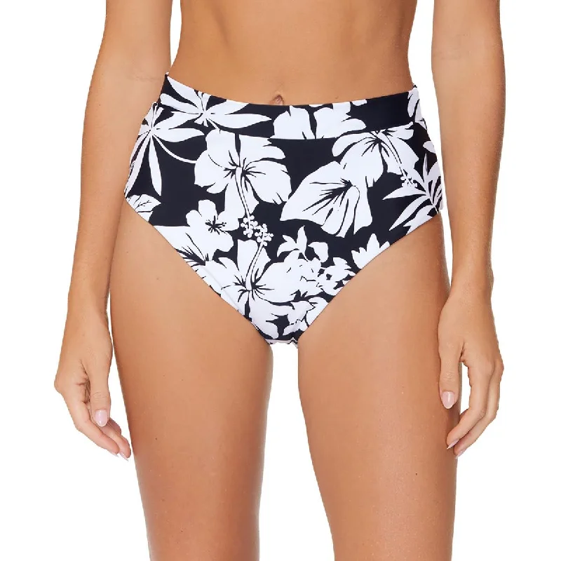 Trendy New Clothes Womens High-Waist Floral Swim Bottom Separates