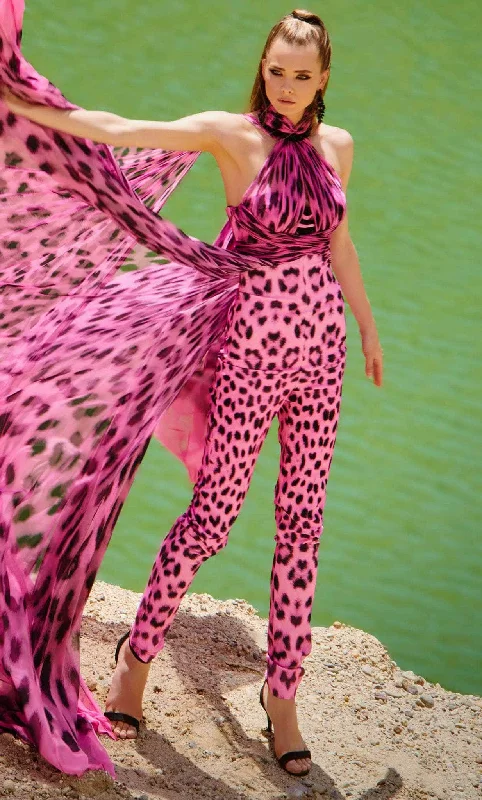 Chic Outfits MNM Couture 2750 - Printed Jumpsuit