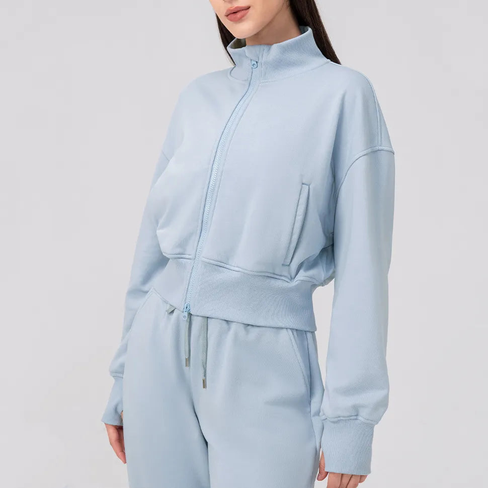 Discount Price SPARK Collared Neck Lightweight Jacket YEL24321