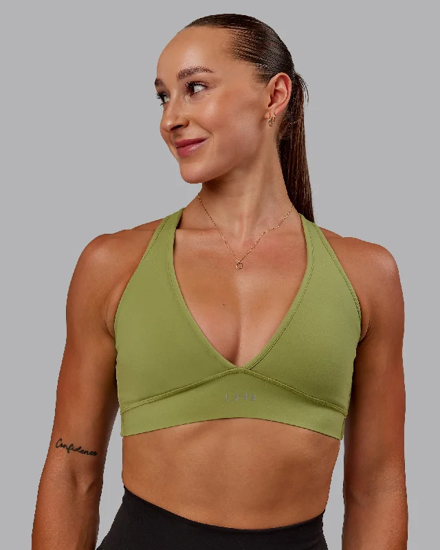 Fresh Styles, Fresh Deals Stamina Sports Bra - Moss Stone