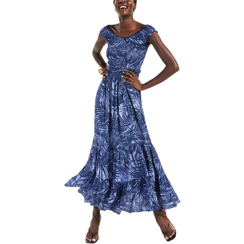 Chic Casual Wardrobe Essentials I-N-C Womens Pacific Palms Maxi Dress