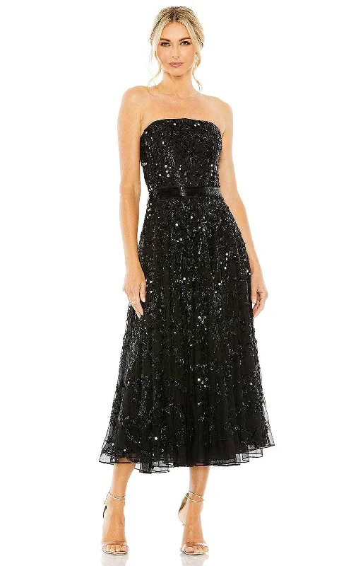 Minimalist Women’s Fashion Clothing Mac Duggal 93898 - Embellished Strapless Midi Dress Minimalist Women’s Fashion Clothing Mac Duggal 93898 - Embellished Strapless Midi Dress