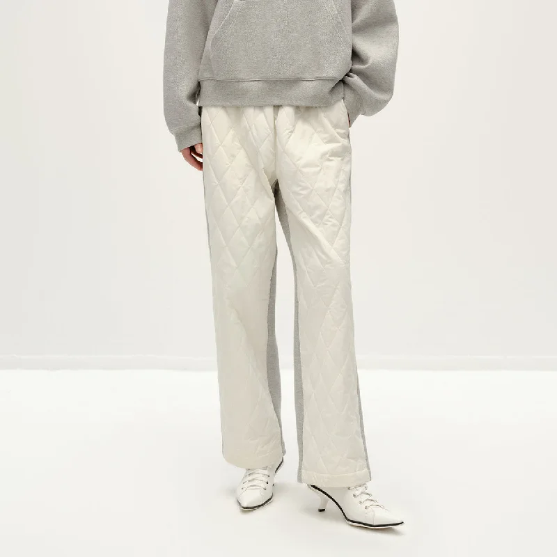 Women’s Fashion Clothing Flower Gray Patchwork Pants
