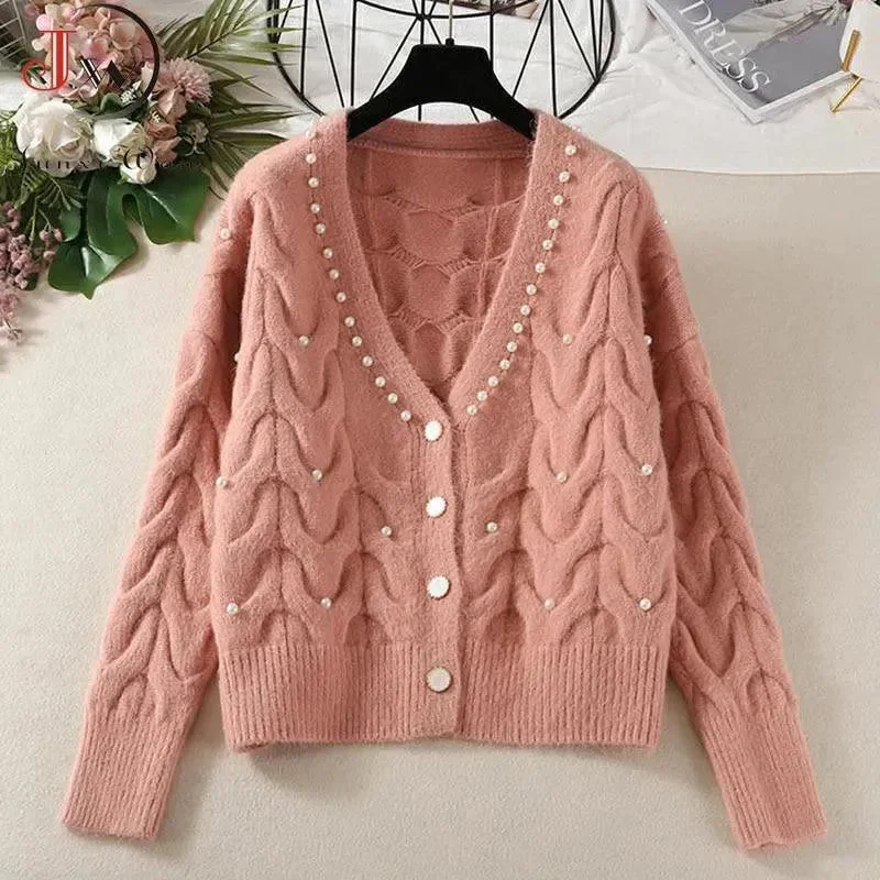 Sale For Women Beaded Casual Women Cardigan Sweaters