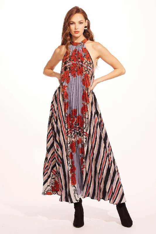 Sophisticated Fashion Colette Pleated Maxi Dress - Arabesque