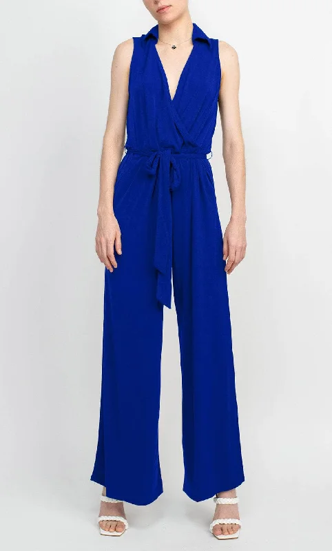 Affordable Online Boutique Nina Leonard L11770 - Collared Jumpsuit