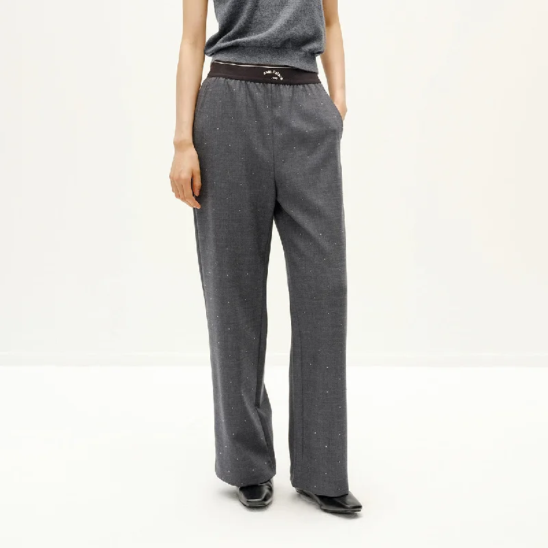 Sophisticated Women’s Fashion Misty Gray Diamond Pants