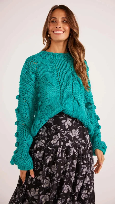 Stylish Women's Apparel MinkPink Lucero Cable Knit Jumper