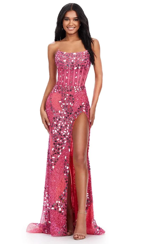 New Arrival Discounts Ashley Lauren 11599 - Strapless Mirror Evening Gown
