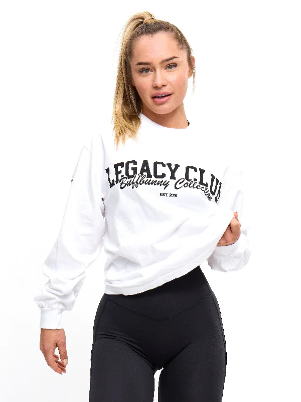 Limited Time Offer Legacy Long Sleeve Tee - White