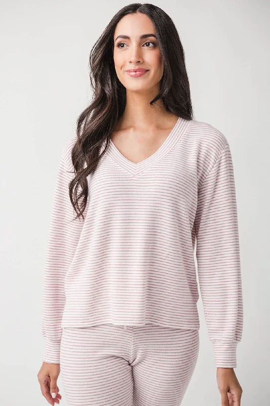 Designer Women’s Fashion Online Z Supply Stay Cozy Stripe Top