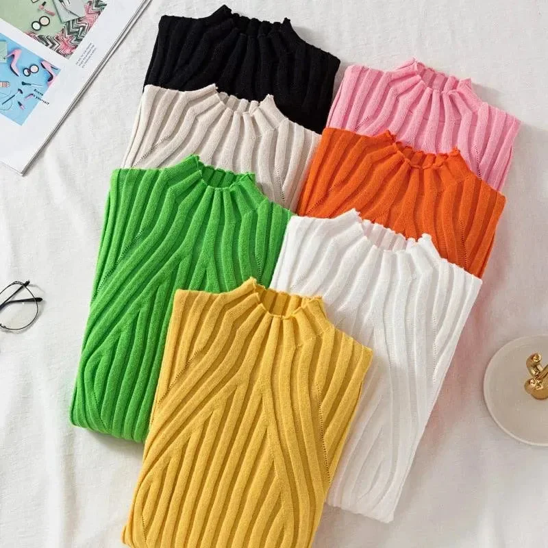 Premium Fashion Nordic Mock Neck Pullovers Sweater
