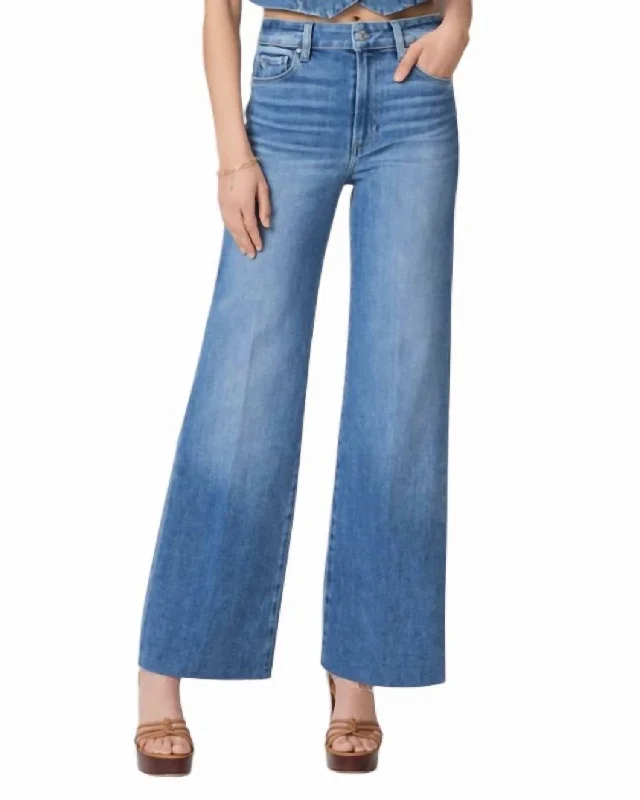 Stylish Savings Anessa 31" Wide Leg Jeans In Flamenco Distressed