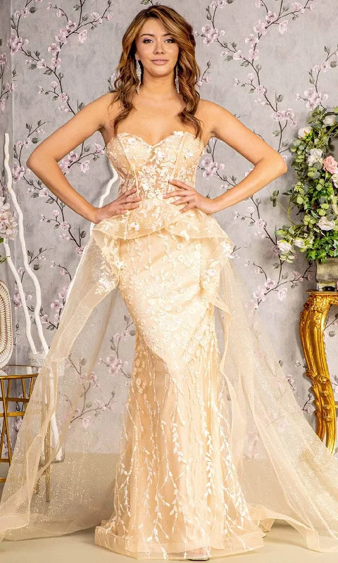 Stylish Savings GLS by Gloria GL3256 - Strapless Mermaid Gown