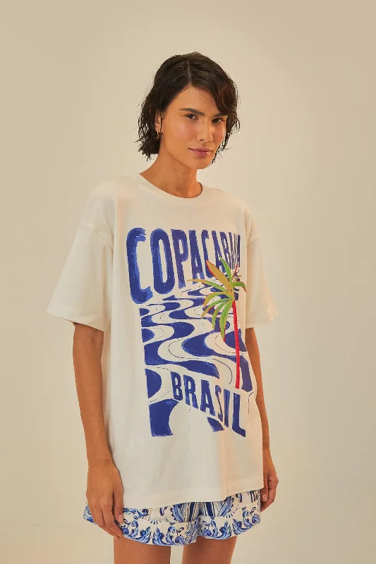 Women's Clothing Boutique Off-White Copacabana Organic Cotton Relaxed T-Shirt