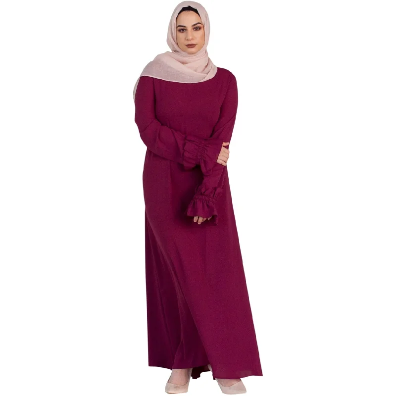 Online Boutiques Affordable Verona Collection Womens Ruffle-Sleeve Maxi Dress