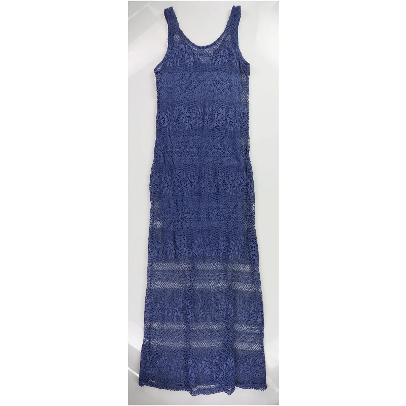 Affordable Online Boutiques bar III Womens Lace Maxi Dress, Blue, Small